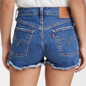 Levi’s Premium 501 Button Fly Medium Wash Cutoff Jean Shorts Daisy Dukes